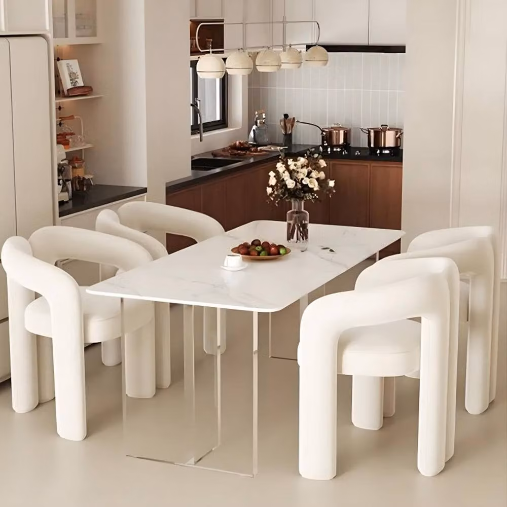 Ventryn Modern White Upholstered Makeup Vanity Stool and Shoe Changing Chair – 3