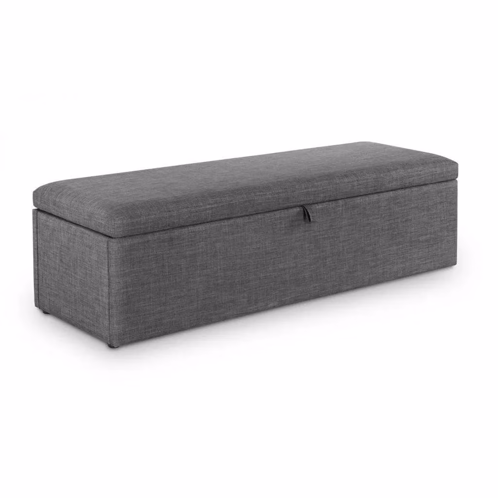 Ashfield Premium Slate Grey Fabric Blanket Box in Dark Grey – 2