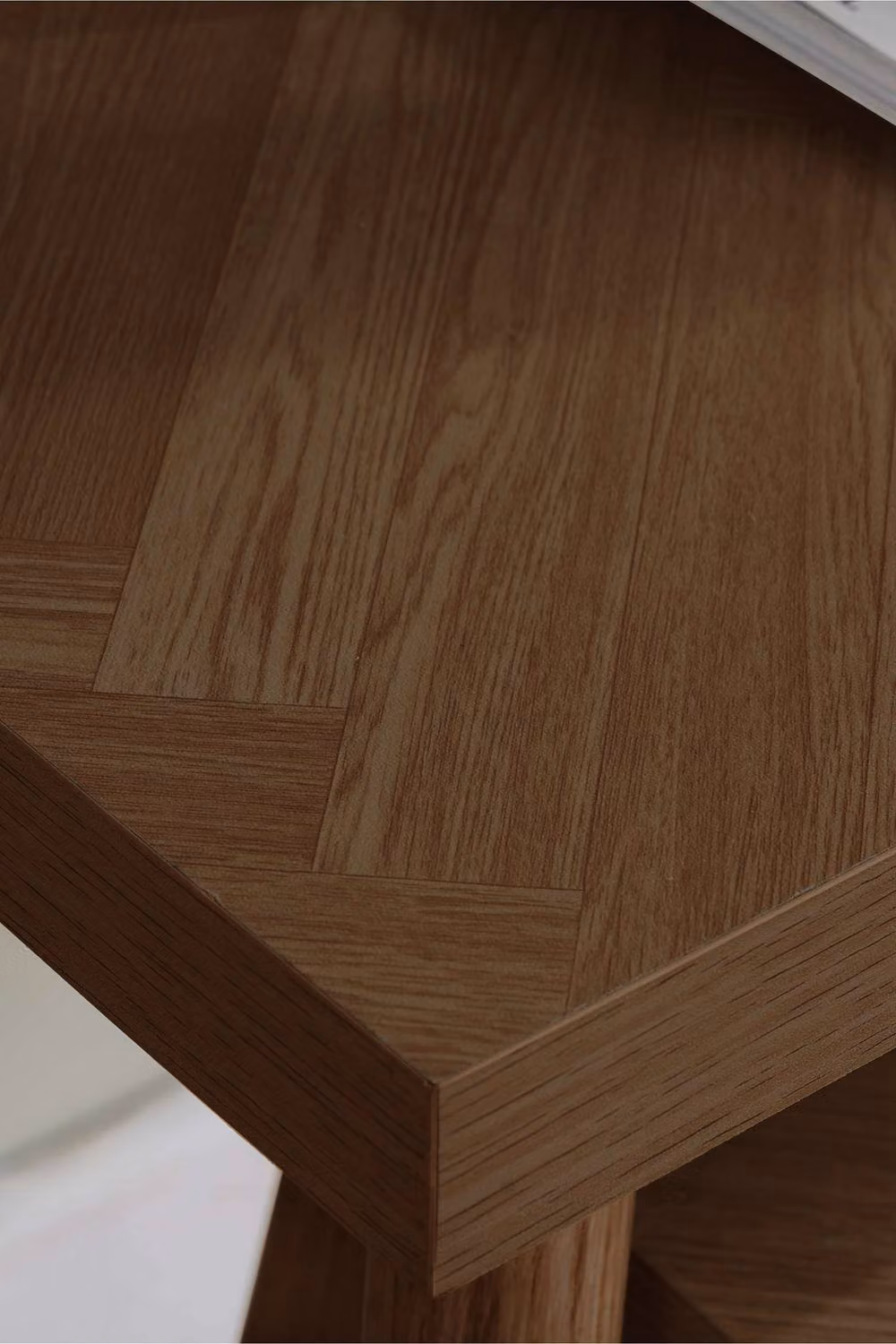 Birlea Herringford Nest of Tables in Brown Walnut Parquet Design – 3