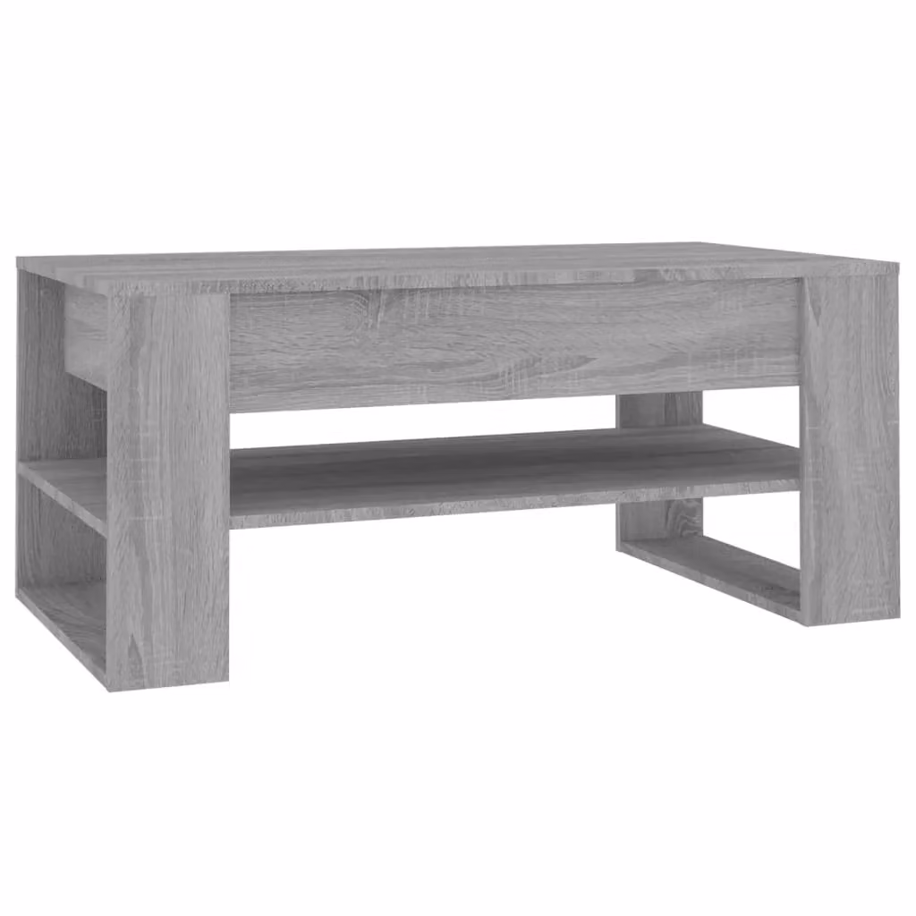 Berkfield Home Grey Sonoma Coffee Table, W/D/H: 102 x 55 x 45 cm – 2