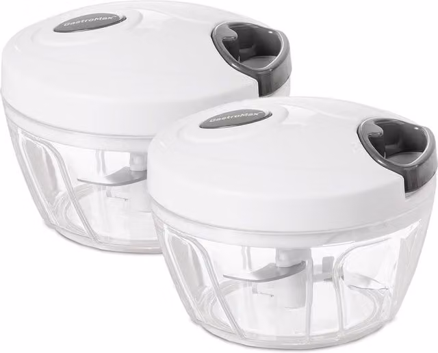 Orthex Stainless Steel and Plastic Round Onion Chopper, White