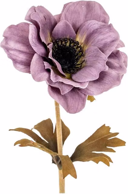 Hill Interiors Anemone Artificial Flower in Purple – 1