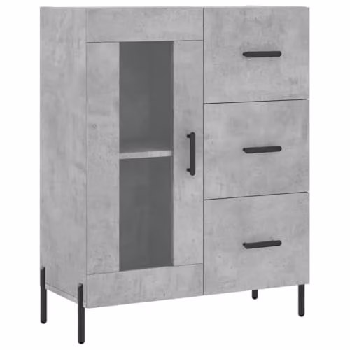 vidaXL Sideboard in Concrete Grey, W/D/H: 69.5 x 34 x 90 cm – 1