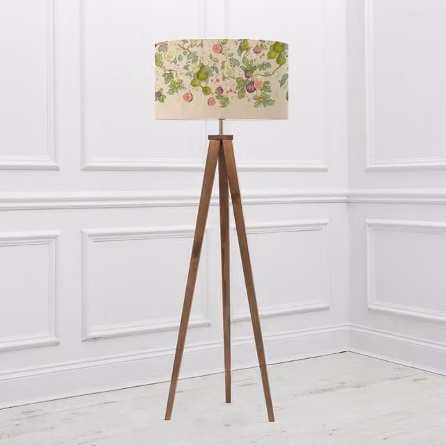 Voyage Maison Aratus Floor Lamp with Shrubbery Fruits Eva Lampshade in Plum and Multicolour