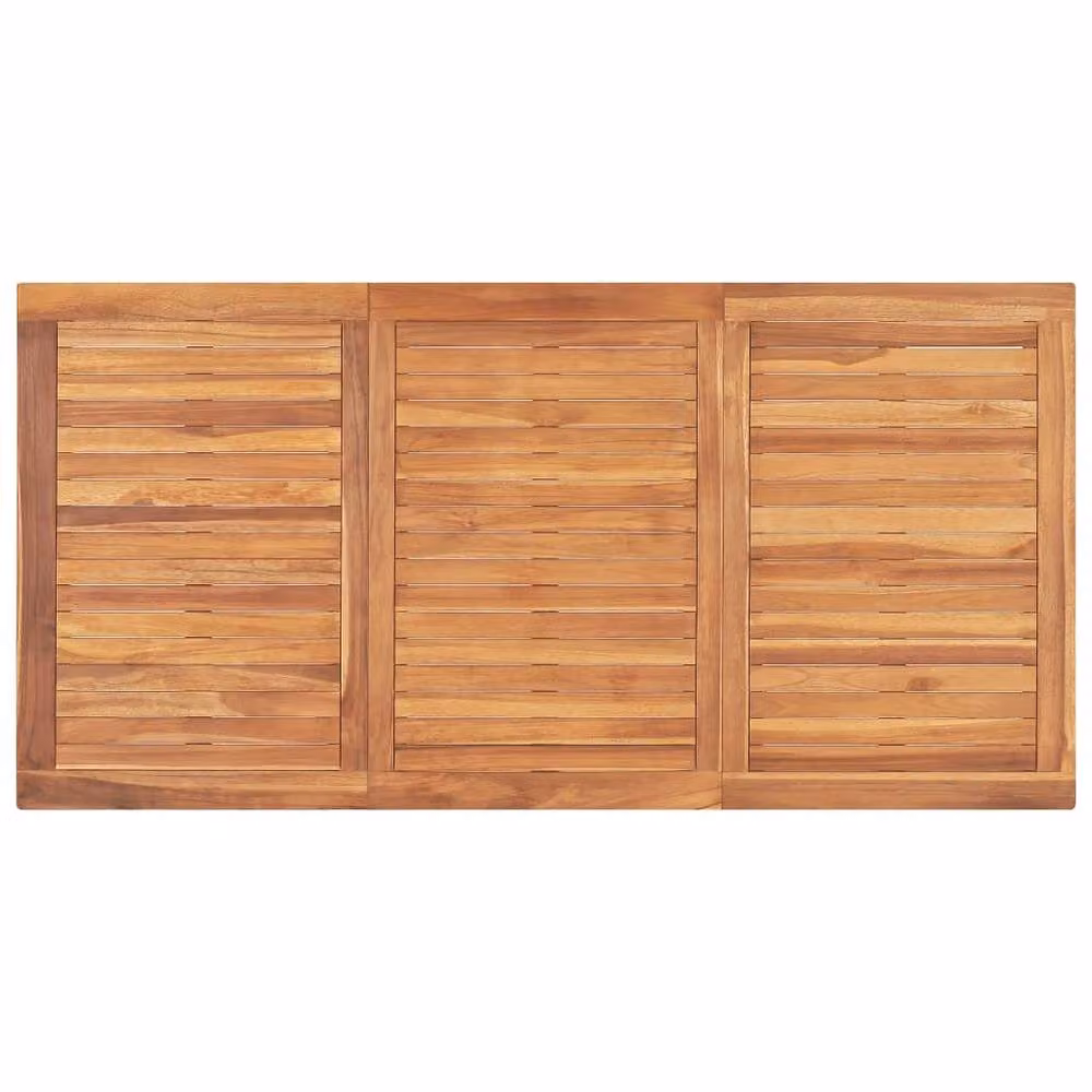 Berkfield Home Brown Solid Teak Wood Garden Dining Table W/D/H: 160 x 80 x 77 cm – 2