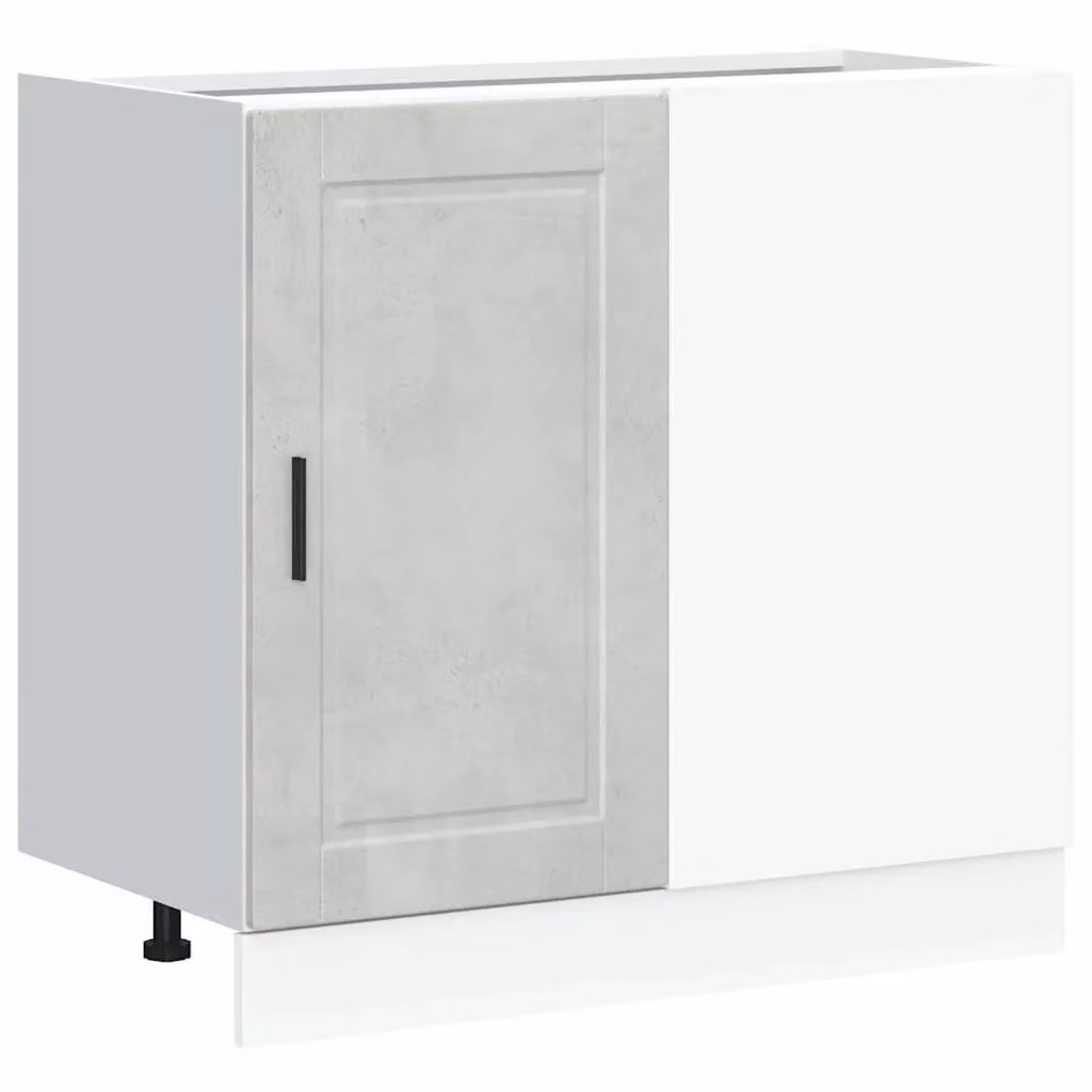 Berkfield Home Porto Kitchen Base Cabinet in Matt Concrete Grey Engineered Wood