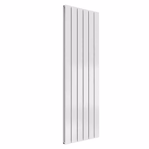 Bathroom Kingdom Reina White Double Flat Panel Vertical Steel Radiator W/D/H: 44 x 44 x 150 cm