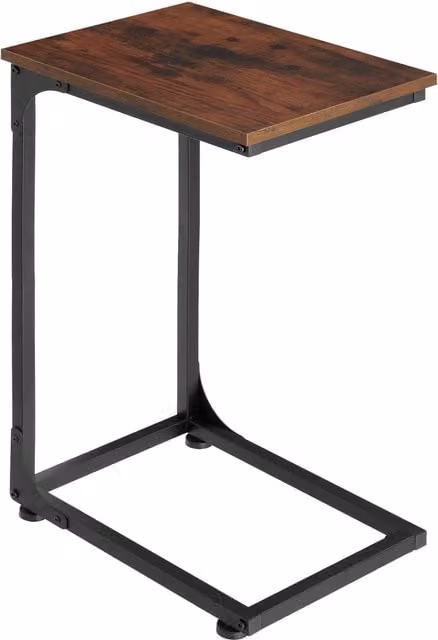 TECTAKE Erie Industrial Side Table in Black and Brown