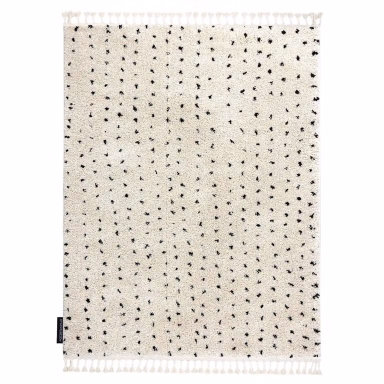 RugsX Berber Geometric Boho Rectangular Rug in Yellow and Grey, W: 200 cm, L: 290 cm