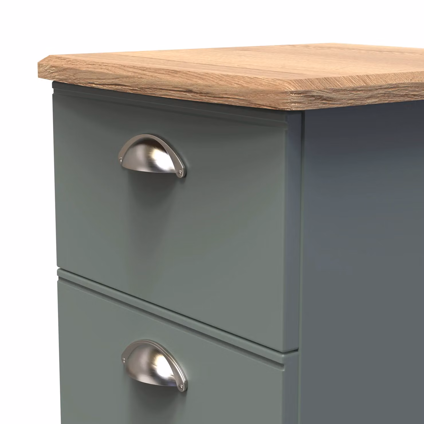 Ready Assembled 2 U Albert 5 Drawer Tall Bedside Chest in Pale Green – 3