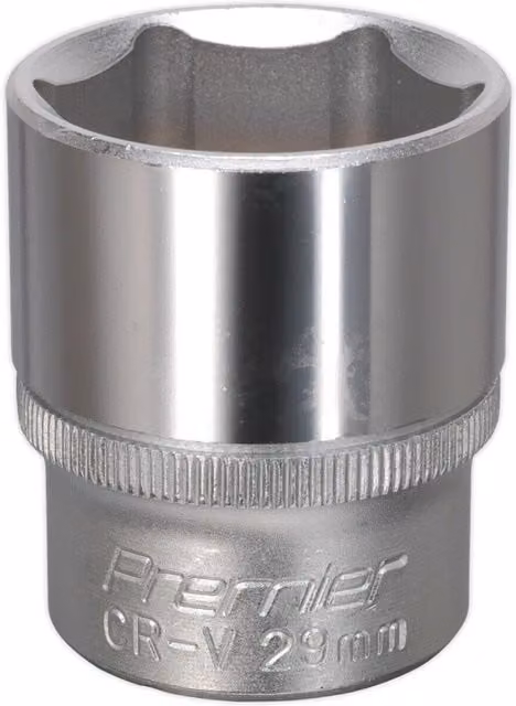 Loops 29mm Steel Drive Socket 1/2 inch Square Drive in Silver Chrome Vanadium – 1