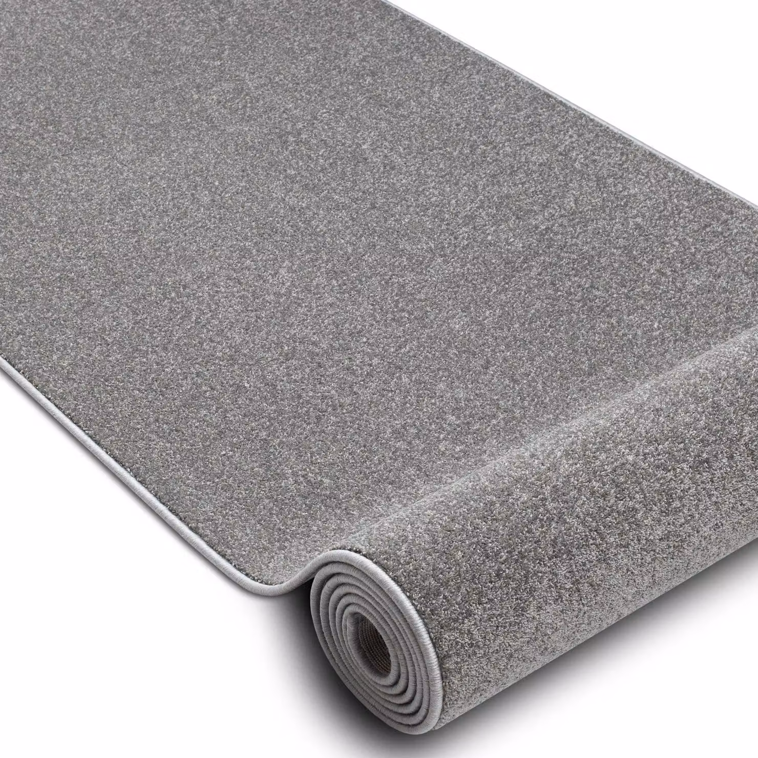 RugsX Karmel Plain Grey Rectangular Runner, W: 110 cm, L: 200 cm – 2