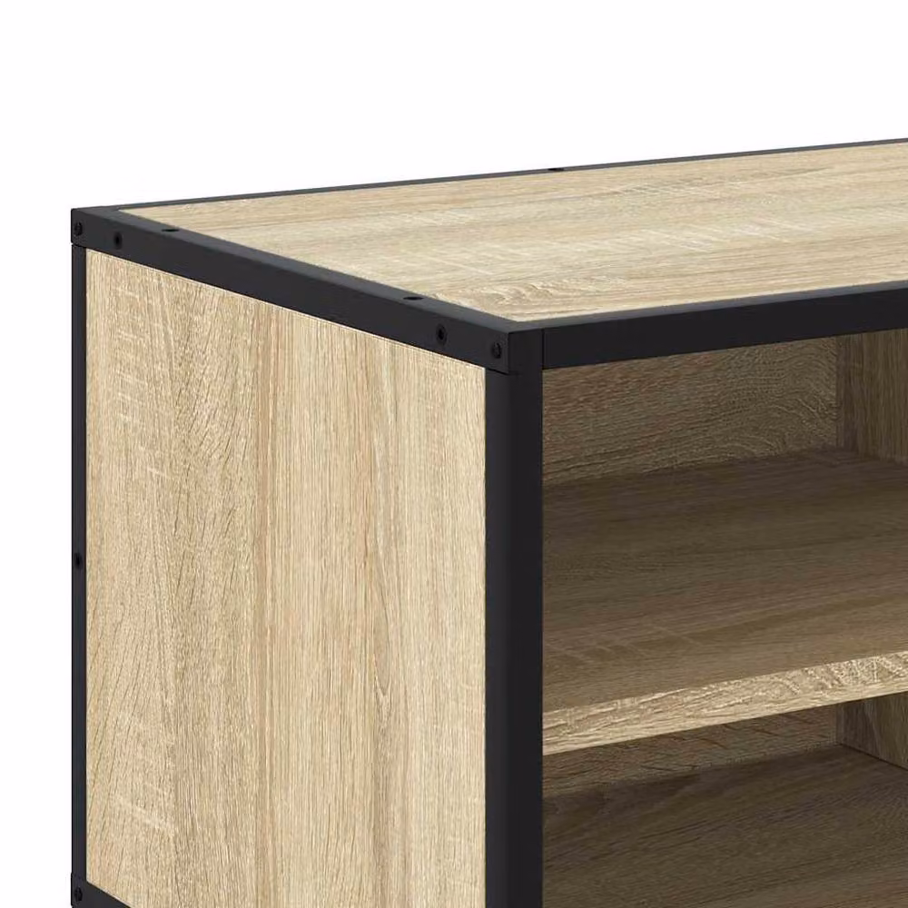 Berkfield Home Sonoma Oak TV Cabinet in Light Oak, W/D/H: 80 x 34.5 x 40 cm – 3