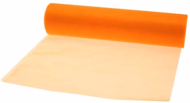 KDMD Orange Soft Organza Roll for Party Decoration, Width: 29 cm