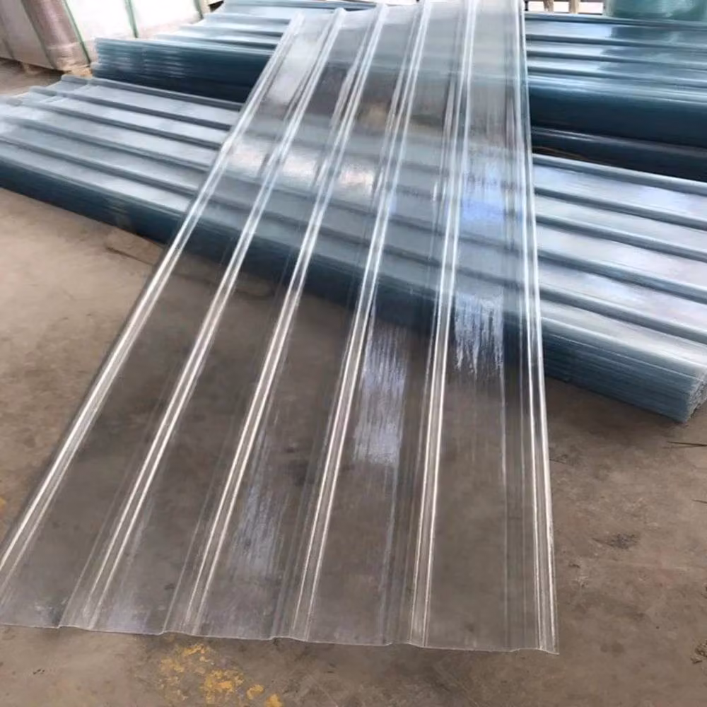 NESTLUNE 5-Piece Clear Corrugated PVC Roofing Sheets, W: 120 cm, D: 90 cm – 2