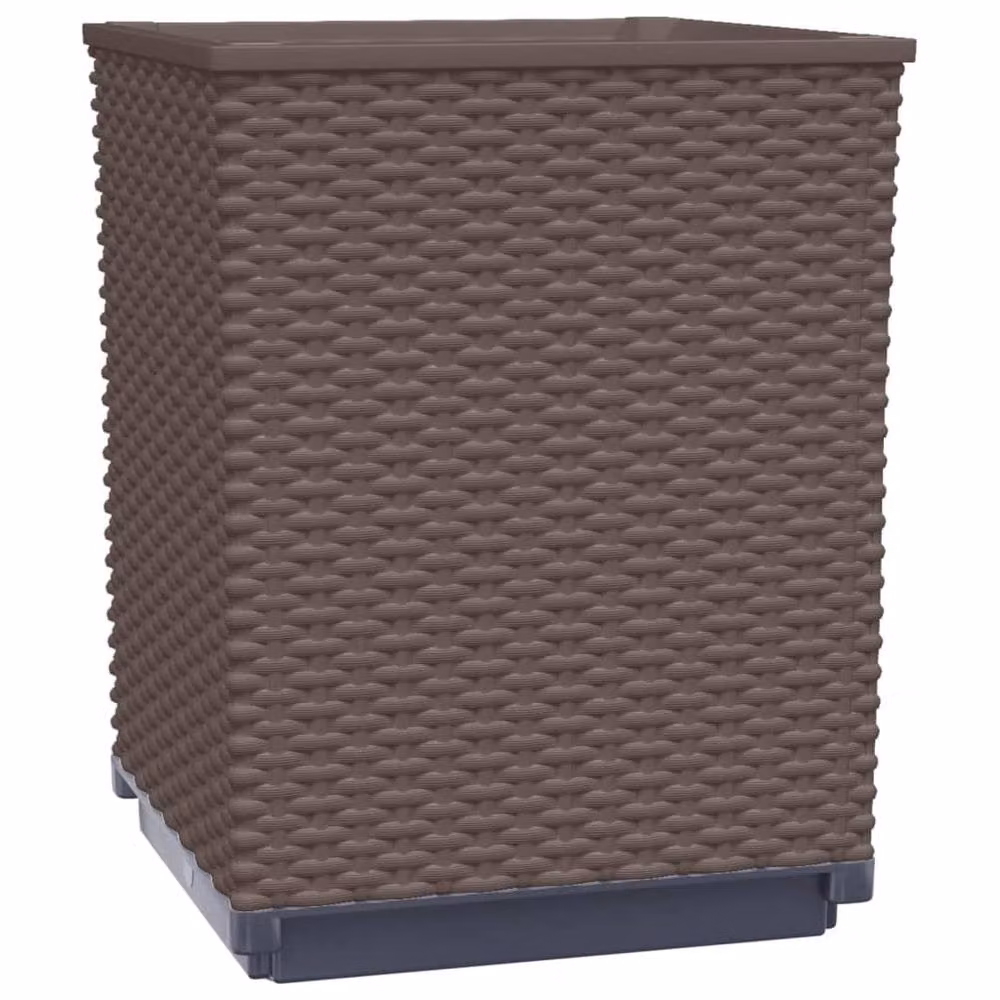 Berkfield Home Brown Polypropylene Planter Tub, 2 Pack, W/D/H: 30 x 30 x 37 cm – 4