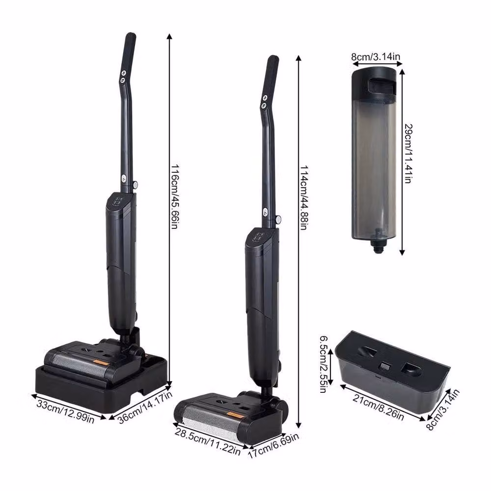 EONLION Cordless Wet and Dry Bagless Floor Cleaner Vacuum in Black – 2