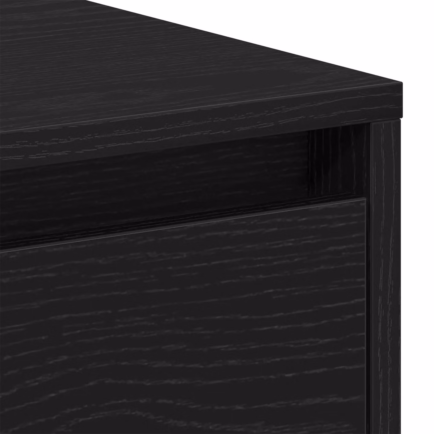 Berkfield Home Set of 2 Black Oak Bedside Cabinets, W/D/H: 45 x 34 x 44.5 cm – 6