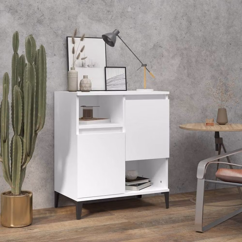 Berkfield Home White Classic Sideboard in Matt MDF, W/D/H: 60 x 35 x 70 cm – 2