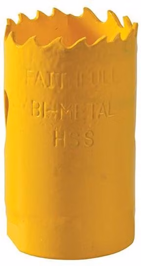 Faithfull Varipitch Bimetal Hole Saw, 32 mm, Yellow – 1