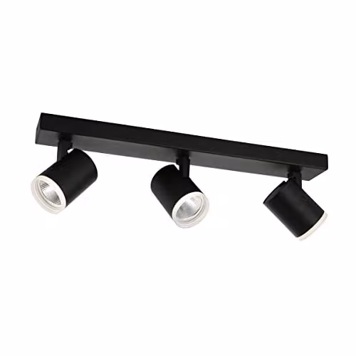Netlighting Helvia Modern LED Ceiling Spotlight Bar in Black, 4000K – 1