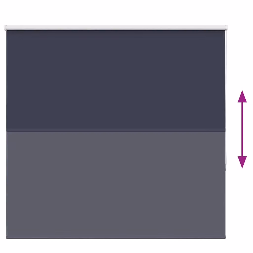 Berkfield Home Blue Blackout Roller Blind, Thermal Insulating Polyester Fabric, W: 150 cm, H: 175 cm – 3