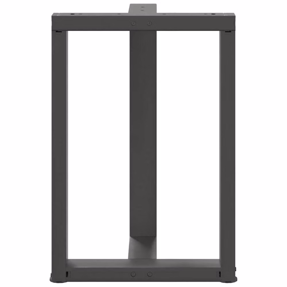 Berkfield Home T-Shaped Dining Table Legs, 2 Piece Steel Set in Anthracite Grey, W: 60 cm, D: 35 cm, H: 72-73 cm – 4