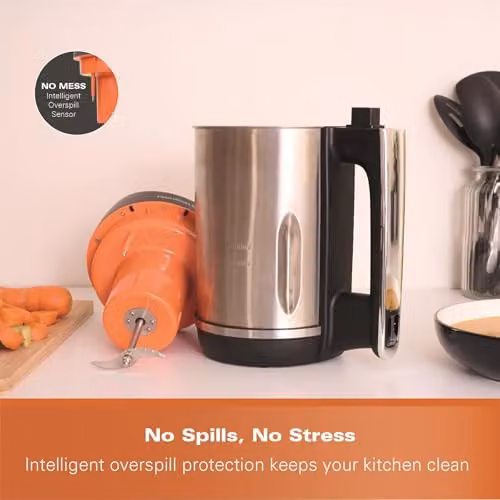 Hamilton Beach 3-in-1 Soup Maker, Smoothie Blender and Jam Maker, 1.6 l, Black and Silver – 4
