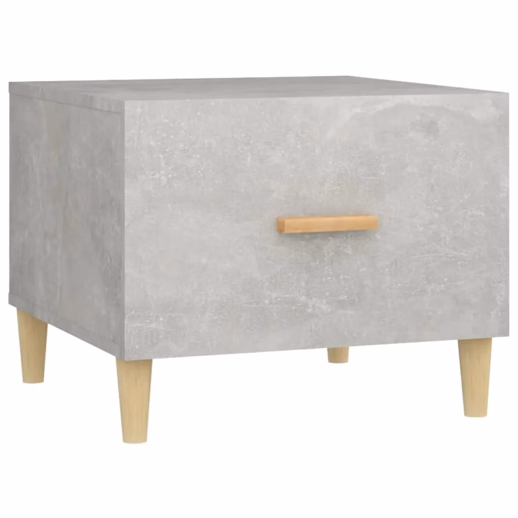 Berkfield Home Square Coffee Table in Grey, W/D/H: 50 x 50 x 40 cm – 2