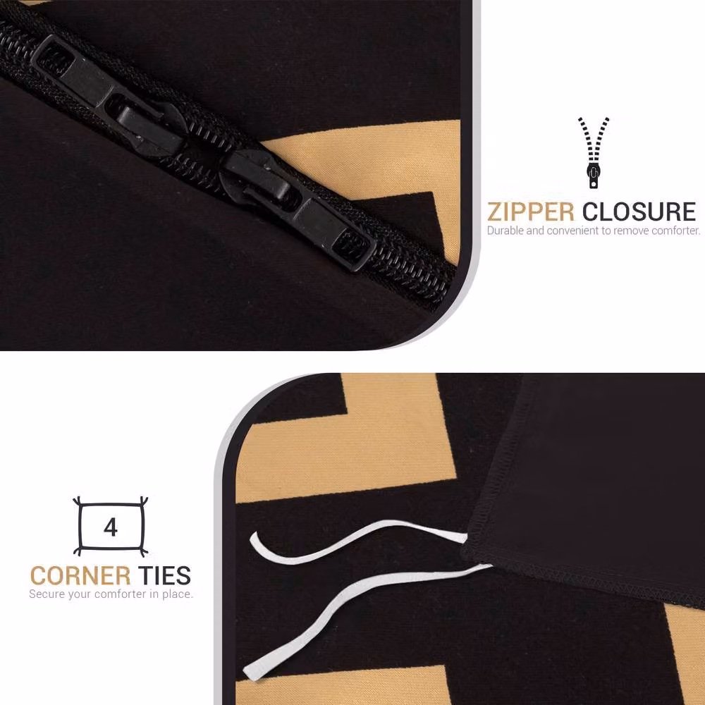 Grace Luxury Satin Silk Duvet Cover and Pillowcase Set, Black, Double, W/D/H: 140 x 200 cm – 7