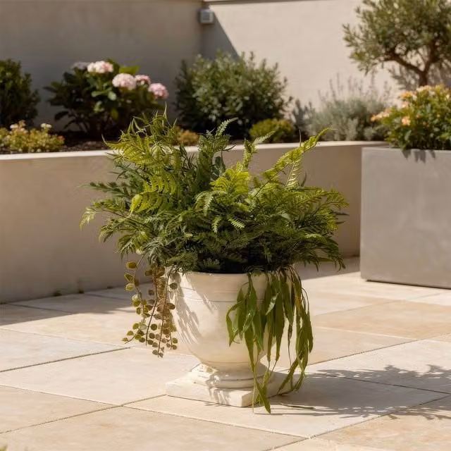 Scottish Everlastings Ltd Green Mixed Fern Potted Urn – 1