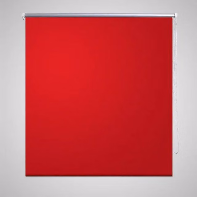Berkfield Home Red Blackout Thermal Insulating Roller Blind W/H: 120 x 230 cm