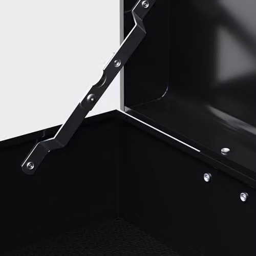 HOMCOM 6 Drawer Lockable Metal Tool Chest with Top Case, Black, W/D/H: 60.0 x 26.0 x 34.0 cm – 9