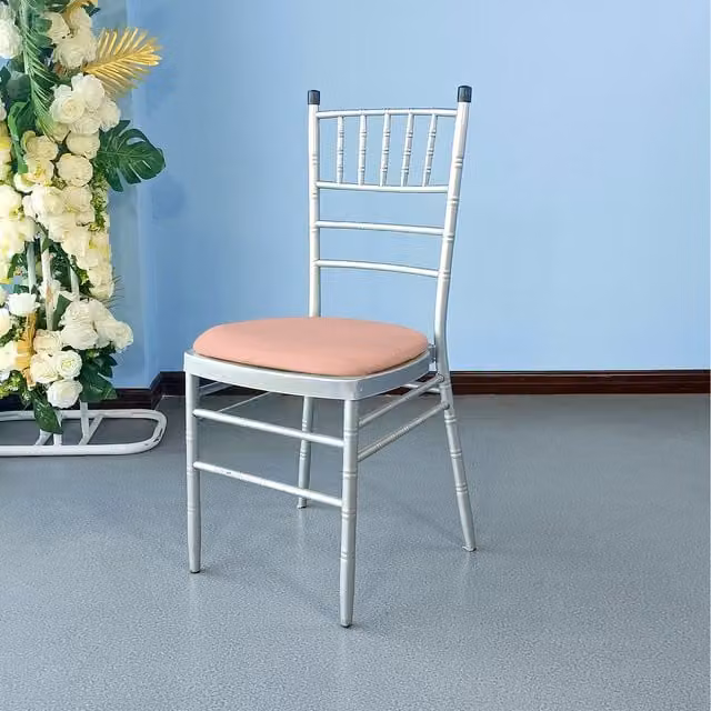 Neel Blue High Back Spandex Dining Chair Pad Covers, Removable and Washable Slipcovers in Rose Gold