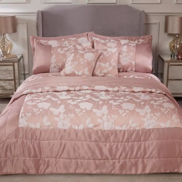 Emma Barclay Butterfly Meadow Bedspread Set in Pink