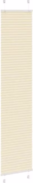 Berkfield Home Single Pleat Polyester Blind in Beige, W: 50 cm, H: 200 cm