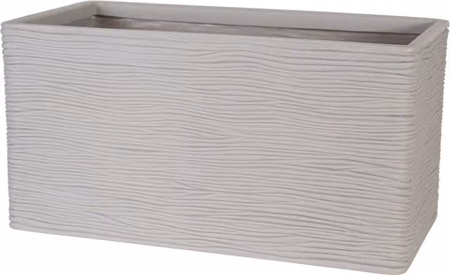 Strata Amalfi Trough Decorative Planter in Grey and Beige Stone Effect