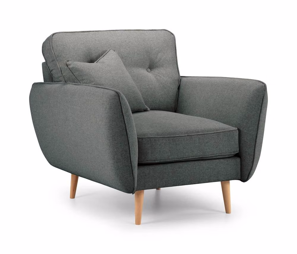 The Great Sofa Company Ailis Armchair Faro Slate in Grey Fabric – 2