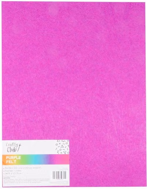Crafty Club Craft Felt Sheets in Purple and Pink