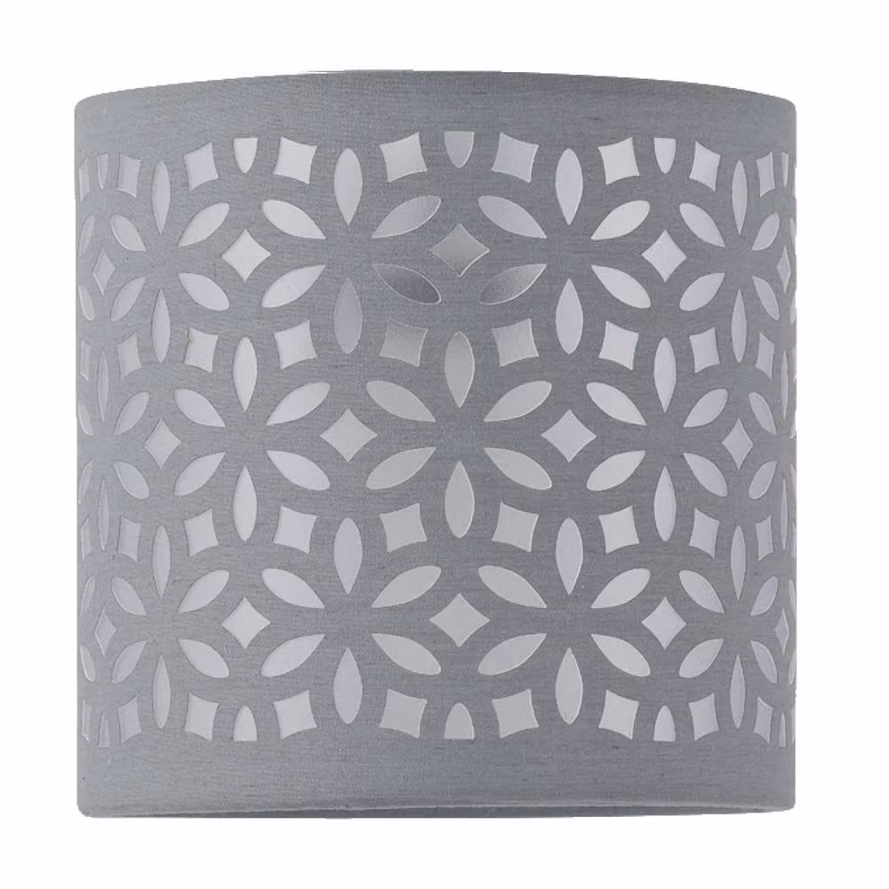 First Choice Lighting Romana Set of 2 Brushed Chrome Touch Table Lamps with Grey Fabric Shades – 3