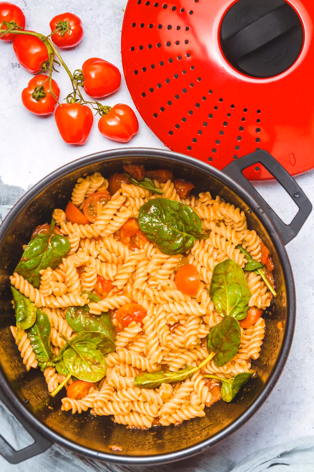 KitchenCraft Red Carbon Steel Pasta Pot, 4 l – 4