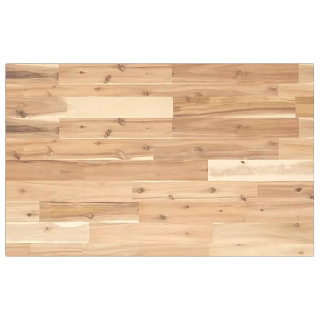 Berkfield Home Rectangular Solid Wood Acacia Table Top, Brown, W: 60 cm, D: 50 cm, H: 2 cm