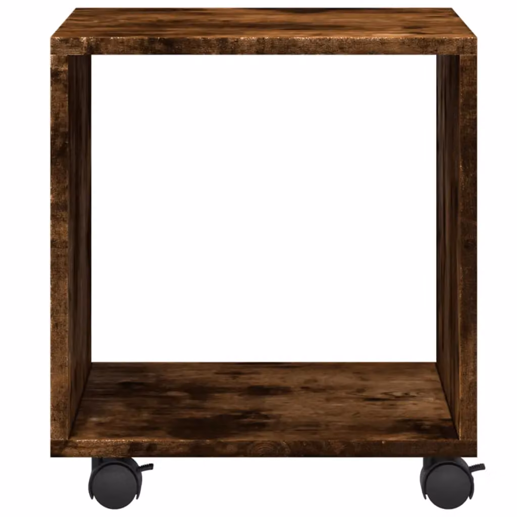 Berkfield Home vidaXL Rolling Cabinet in Smoked Oak Brown, W/D/H: 37 x 33 x 42.5 cm – 5