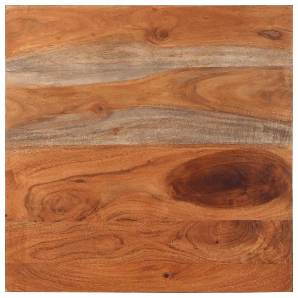 Berkfield Home Rustic Acacia Wood Coffee Table, Brown, W/D/H: 60 x 60 x 35 cm – 3