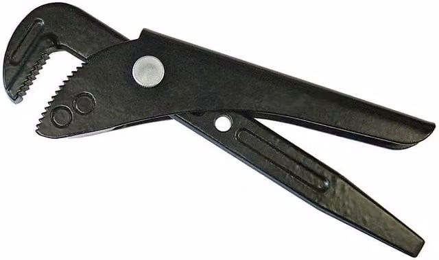 Faithfull Lever Action Pipe Wrench in Black