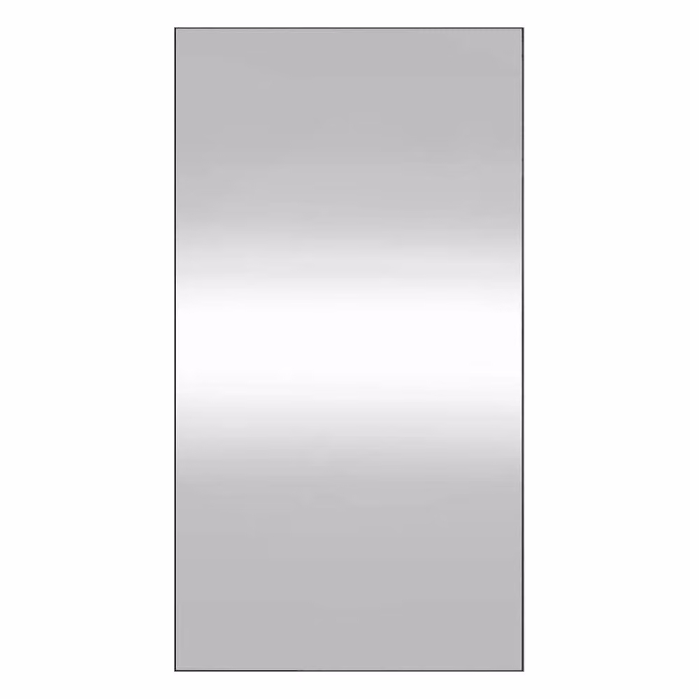 Berkfield Home Classic Rectangular Glass Wall Mirror in Silver, W: 50 cm, H: 100 cm – 2