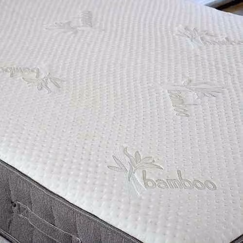 Bedmaster Bamboo Vitality 2000 Hybrid Pocket Sprung Memory Foam Mattress in Brown, Small Single – 3