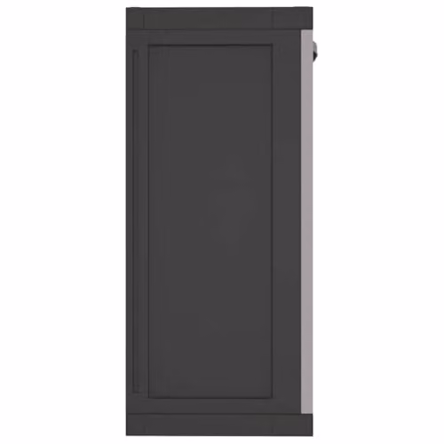 vidaXL Outdoor Storage Cabinet in Grey and Black with Internal Shelves and Lock, W/D/H: 65 x 37 x 85 cm – 7