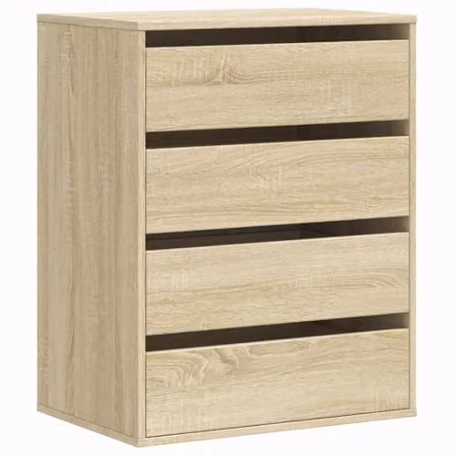 vidaXL Corner Chest of Drawers in Sonoma Oak, W: 60 cm, D: 41 cm, H: 76 cm