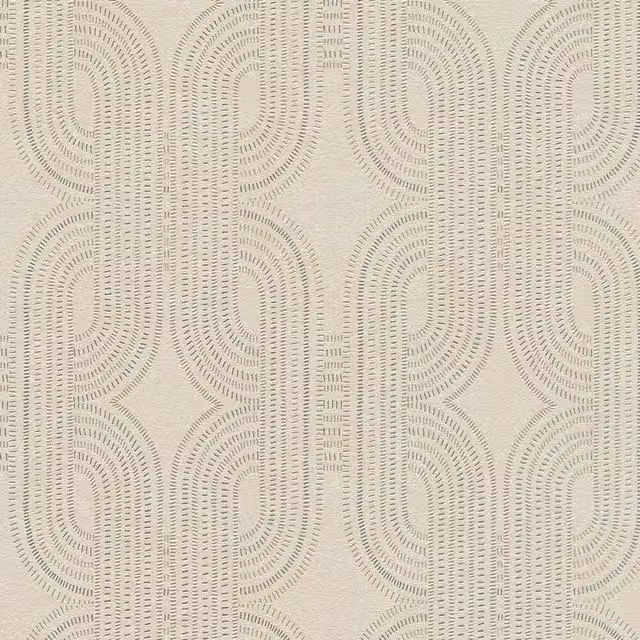 I Love Wallpaper Abstract Geometric Art Deco Wallpaper in Beige and Yellow